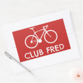 Club Fred Cycling Rechthoekige Sticker (Envelop)