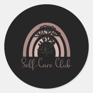 Club Gezegde Mental Health Awareness Rainbow Love Ronde Sticker