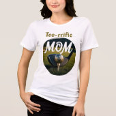 Club, Golfbal Op Tee Front T-Shirt Ontwerp (Voorkant)