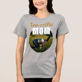 Club, Golfbal Op Tee Front T-Shirt Ontwerp (Voorkant)