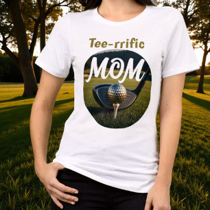 Club, Golfbal Op Tee Front T-Shirt Ontwerp