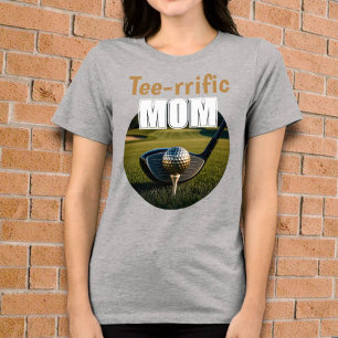 Club, Golfbal Op Tee Front T-Shirt Ontwerp