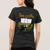 Club, Golfbal op Tee Voorkant & Achterkant Tee Ont Tri-Blend Shirt (Achterkant)