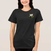 Club, Golfbal op Tee Voorkant & Achterkant Tee Ont Tri-Blend Shirt (Voorkant)