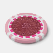 Club, hart, diamant, gestreepte rand poker chips (Enkel)