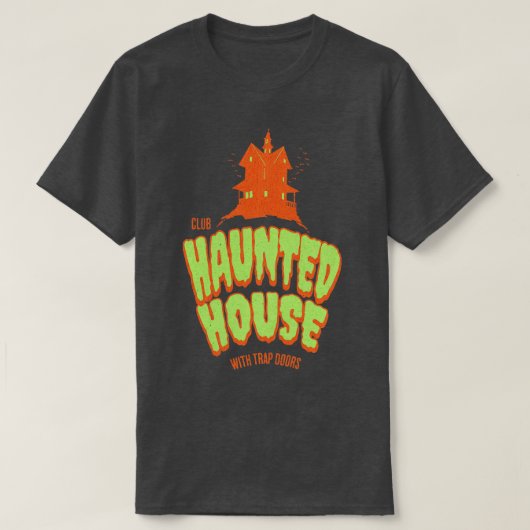 Club Haunted House met valstrikken itysl T-shirt (Design voorkant)