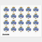Club House - Poker Fan Ronde Sticker (Vel)