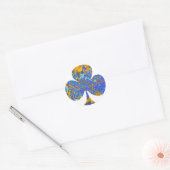 Club House - Poker Fan Ronde Sticker (Envelop)