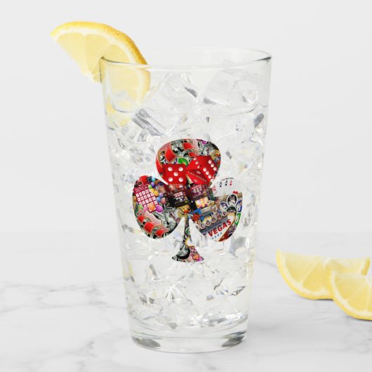 Club Kaart-vormgeving afspelen * Gamblers-plezier Glas (Voorkant ijs)