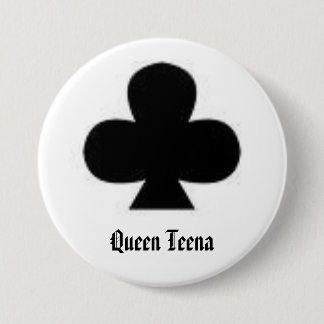 club, koningin Teena Ronde Button 7,6 Cm