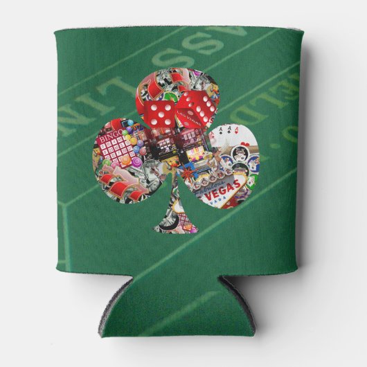Club - Las Vegas Kaart Shape Blikjeskoeler (Voorkant)