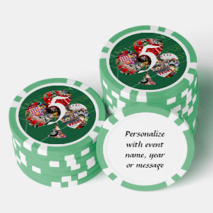 Club - Las Vegas Kaart Shape Poker Chips