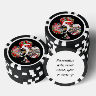 Club - Las Vegas Kaart Shape Poker Chips