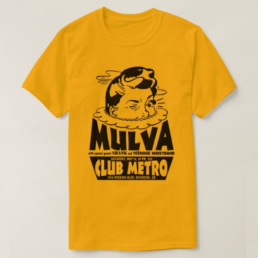 Club Metro T-Shirt (Mulva) (Design voorkant)