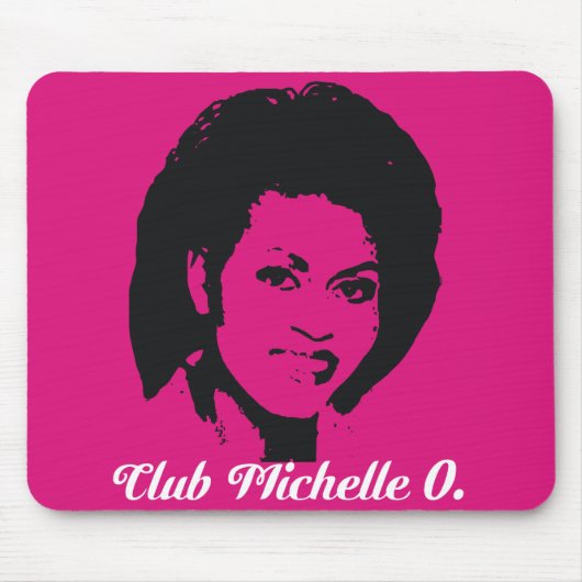 Club Michelle Mousepad in Hot Pink Muismat (Voorkant)