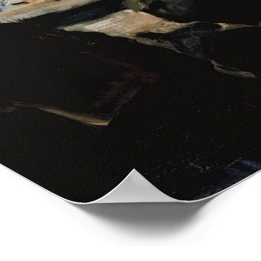 Club Night van George Bellows Poster (Hoek)