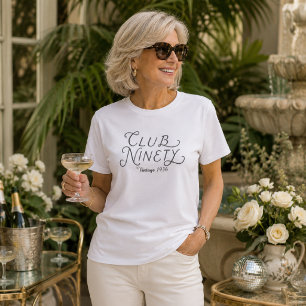 Club Ninety Vintage 90e Verjaardag T-shirt