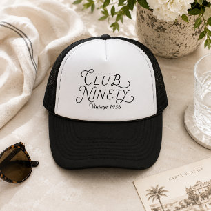 Club Ninety Vintage 90e Verjaardag Trucker Pet