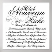 Club Nouveau Riche Poster (Voorkant)