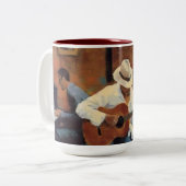 Club Orchesta a l´ huile Tweekleurige Koffiemok (Voorkant links)