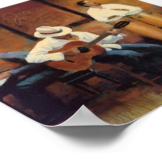 Club Orchesta a l'huile Poster (Hoek)