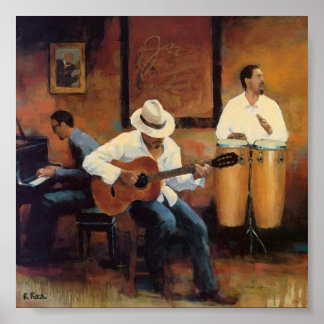 Club Orchesta a l'huile Poster