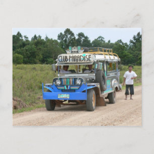 Club Paradise Jeepney Briefkaart