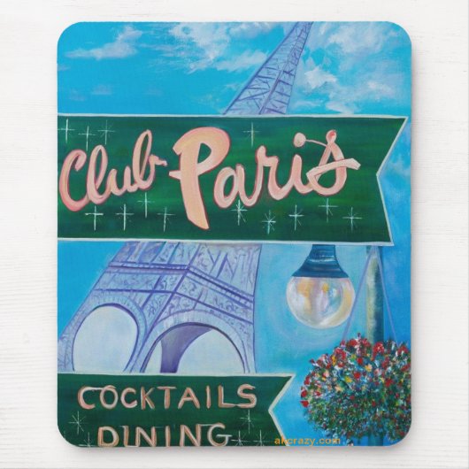 Club Paris Mousepad Muismat (Voorkant)