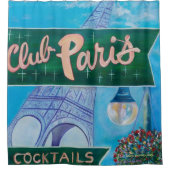 Club Paris Shower Curtain Douchegordijn (Voorkant)