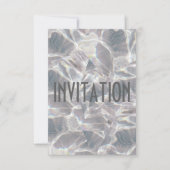 Club Party Diamond Gray Invitation Vip Kaart (Voorkant)