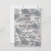 Club Party Diamond Gray Invitation Vip Kaart (Achterkant)