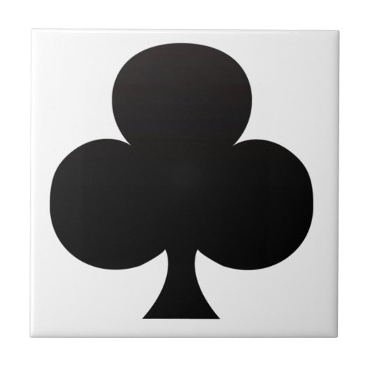 Club Poker Icon Tegeltje (Voorkant)
