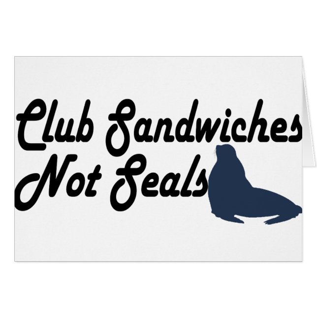 Club Sandwiches niet zeehonden (Voorkant Horizontaal)
