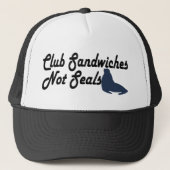 Club Sandwiches niet zeehonden Trucker Pet (Voorkant)