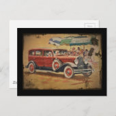 Club Sedan in Beach Briefkaart (Voorkant / Achterkant)