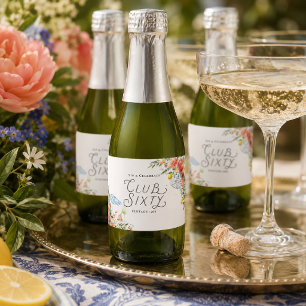 Club Sixty Kusttuin Champagne Labels Sparkling Wijnetiket