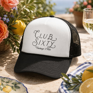 Club Sixty Vintage Verjaardagstruckerhoed Trucker Pet