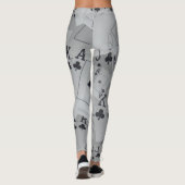 Club Straight Flush, Leggings met damespotkaarten (Achterkant)