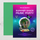 Club Summer Dance Music Party AD Kaart (Voorkant / Achterkant)