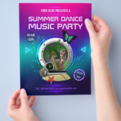 Club Summer Dance Music Party voegt foto toe Flyer (Hand)