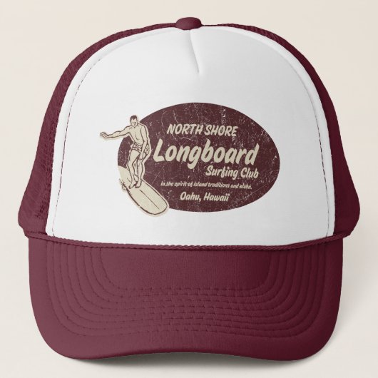 Club Surfen in Bourgogne Trucker Hoed Trucker Pet (Voorkant)