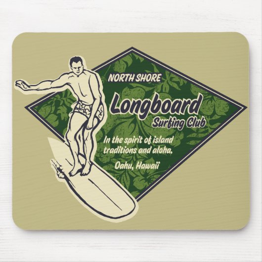 Club Surfen Logo Mousepad Muismat (Voorkant)