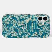 Club Surfen Longboard Hibiscus Hawaïaans Blauwgroe Case-Mate iPhone Case (Achterkant (horizontaal))
