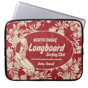 Club Surfende Hawaiian Neopree Wetsuit Laptop Sleeve
