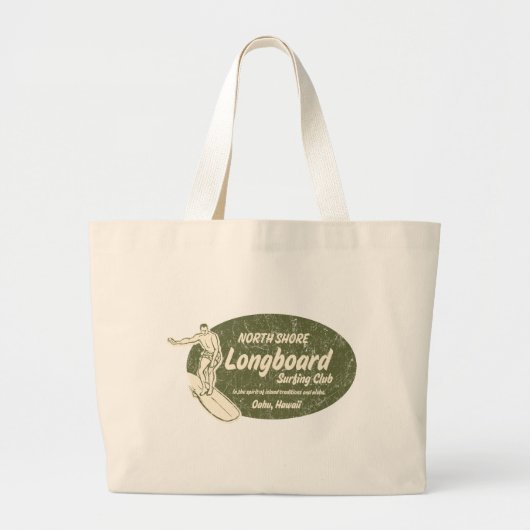 Club Surfing Beach Bag Grote Tote Bag (Voorkant)