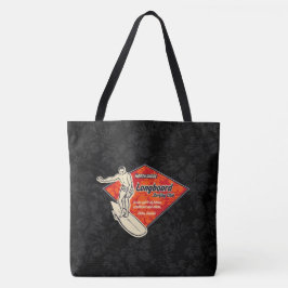 Club Surfing Diamond Hawaiian Hibiscus Beach Tote Bag