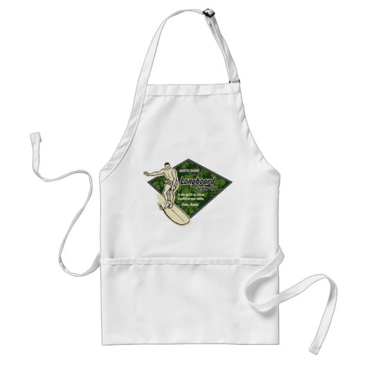 Club Surfing Hibiscus Diamond Chef's Apron Standaard Schort (Voorkant)