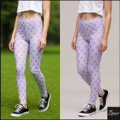 Club Symbool Patroon Licht Periwinkle Leggings