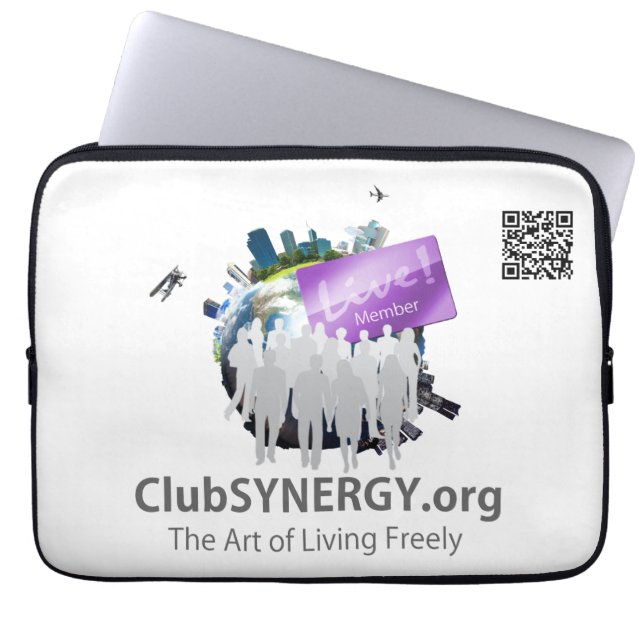 Club SYNERGY - laptophoes van 13 inch Laptop Sleeve (Voorkant)
