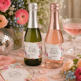 Club Thirty Persoonlijke Champagnetiketjes Sparkling Wijnetiket